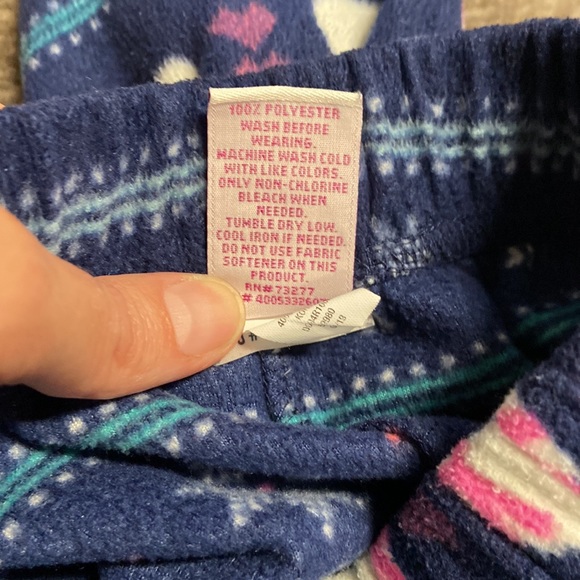 SO Brand PJ Fleece pants with elastic waist. Llama & snowflakes - Picture 7 of 8